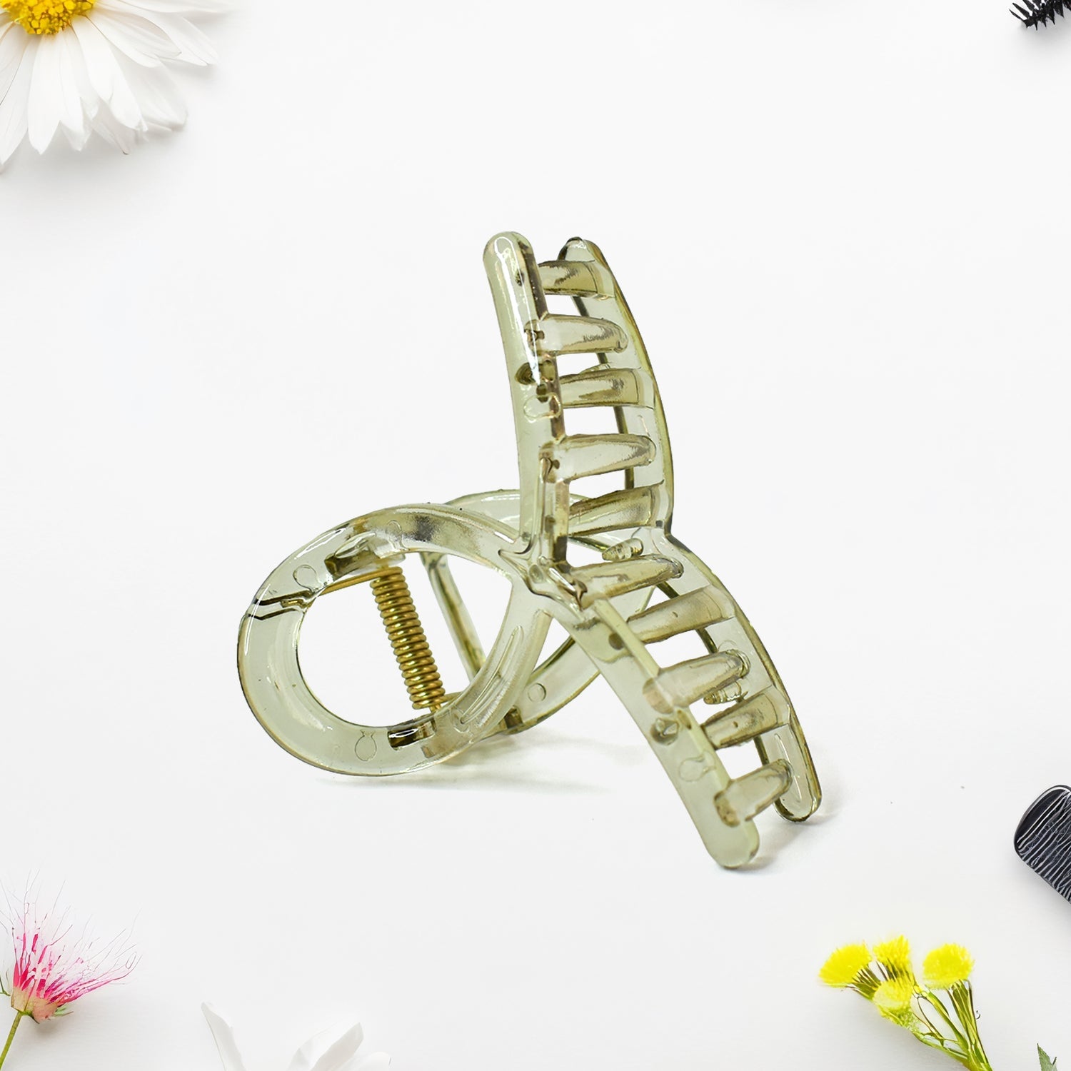 Plastic Hair Clamp Grip, Simple Matte Hair Barrette Clamp (1 Pc) Plastic Hair Clamp Grip, Simple Matte Hair Barrette Clamp (1 Pc)